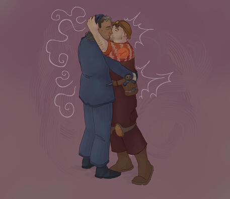 Art we commissioned, drawn by @stunkers on Tumblr. :)